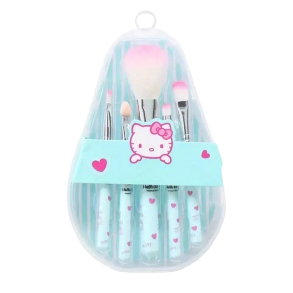 HELLO KITTY 5Pc High-Quality Makeup Brush Set NWT!! Available in 3 Colors - Picture 3 of 12